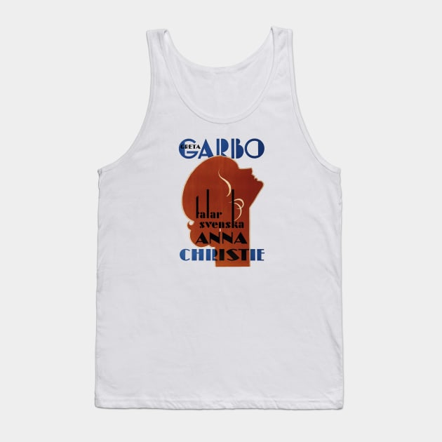 Greta Garbo in Anna Christie Movie Poster Tank Top by MovieFunTime